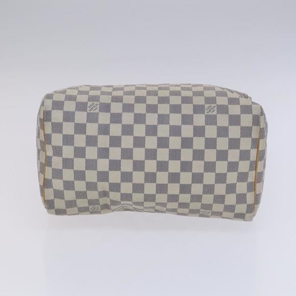 LOUIS VUITTON Damier Azur Speedy 30 Hand Bag N41533 LV Auth BD864 - Picture 9 of 16
